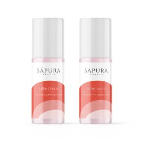 SAPURA Wärmesalbe Extra Stark - 2er Set - Roll-On - Wärmecreme für Muskeldauern - Dermatologisch geprüft - Intensive Wär