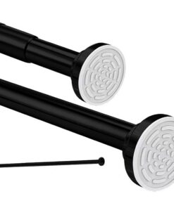 Siler Teleskopstange 85-140cm Badewanne und Dusche Sicherheit ohne Bohren Edelstahl Drehbare Kleiderstange