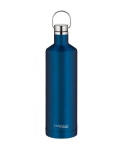 THERMOcafé by THERMOS TC TRAVELER BOTTLE saphire blue mat 0,75l Thermosflasche aus Edelstahl, 12h heiß & 24h kalt, absol