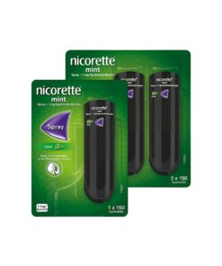 NICORETTE Spray mit minzigem Fruchtgeschmack – Rauchen aufhören – Für Raucher zur Nikotinspezialentwöhnung – 1 Spray ers
