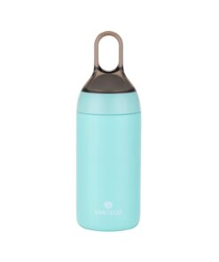 S SANTECO Armatur Yoga Getränk Fläschchen, doppelwandige Vakuumisolierung für Lady Mädchen, 350 ml, Mintgrün, Kühle-Du-H