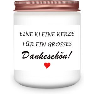 Dankeschön Geschenke Lavendel duftende Soja Wachs Kerze Women's Valued Gift