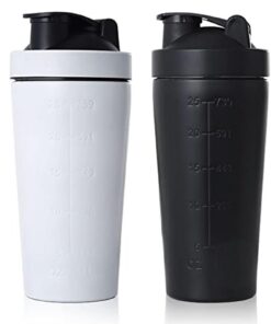 Suuwwn Protein-Shaker - Edelstahl, 700ml, Sport und Fitness, Protein-Shakes, 2 Eiweiß...] Suuwwn Edelstahl Protein-Shak