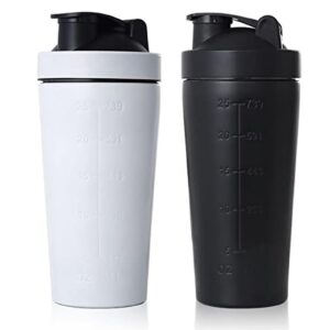 Suuwwn Protein-Shaker - Edelstahl, 700ml, Sport und Fitness, Protein-Shakes, 2 Eiweiß...] Suuwwn Edelstahl Protein-Shak