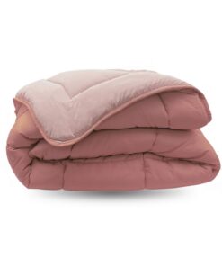 Zelesta Waschbare Kinderbettdecke Blossom & Peach 75x120cm - Ganzjahresdecke Ohne Bezug, Hypoallergen & Antibakteriell