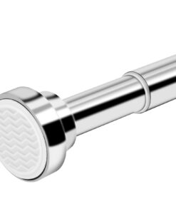 Spannstange ohne Bohren Duschvorhangstange aus Edelstahl – verstellbar 70–195 cm, rostfrei & rutschfest, Teleskopstange