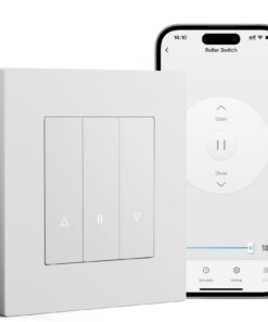 BSEED Smart Zigbee Rolladenschalter Kompatibel mit Alexa Und Google Home, Perfekter-sendungsbasierte Regelung Für Rollad