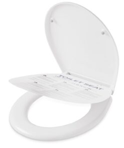 CECIPA Antibakterieller WC-Sitz mit Absenkautomatik, Duroplast, Oval, für einfache Montage