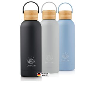 Beloove™ Edelstahl-Thermosflasche - Doppelwandig, 500 ml, Kratzfest | Beloove™ Edelstahl-Wasserflasche - Doppelwandige