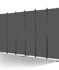 VEVOR Raumteiler: Faltbarer Sichtschutz & tragbare Trennwandteiler, ideal für Büro & Schlafzimmer, Grau, 3110 x 1805 x 4