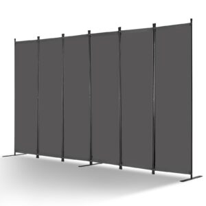 VEVOR Raumteiler: Faltbarer Sichtschutz & tragbare Trennwandteiler, ideal für Büro & Schlafzimmer, Grau, 3110 x 1805 x 4