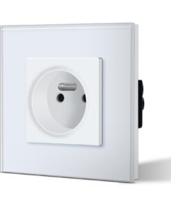 Bseed universeller Netzstecker für Steckdose, weiß, 86Mm×86Mm, für jede Anwendung