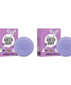 Marcel's Green Soap Handseifenstuck Lavendel & Rosmarin - 100% Umweltfreundlich - 100% Vegan - 97% Biologisch abbaubar -