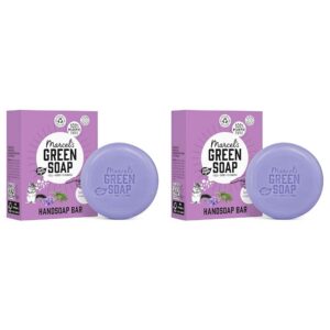 Marcel's Green Soap Handseifenstuck Lavendel & Rosmarin - 100% Umweltfreundlich - 100% Vegan - 97% Biologisch abbaubar -
