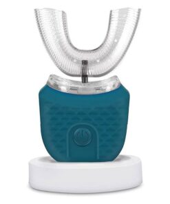 Elektrische Ultraschall Zahnbürste 360° Automatisch (Navy Blau) Elektrische Ultraschall Zahnbürste Kinderfreundlich U-