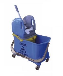 Maxxi4you Nasswischwagen - Putzwagen - für privat und Gewerbe in Blau/Grau 24/10 Ltr