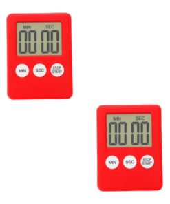 2St tragbar Küchenwecker Digitaluhren Zeitverwaltung Kochwecker Küchenfunkuhr | 2St Küchenwecker Timer Sport Wecker Küc