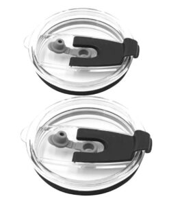 LOLIPPYY 2 Stück Auslaufsichere Becherdeckel für Thermobecher und Trinkflaschen - perfekt für Outdoor-Reisen (20 und 30