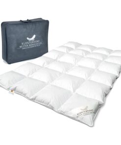 Klosterdorf Bettenmanufaktur WARM Premium Winterdecke ''Heimatliebe'' - 135x200 cm - 720 Gramm - WARM - Daunendecke - Be