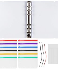 **Binder Ringbuchordner 6 Loch Wasserdicht, Transparente Nachfüllbar für Geldscheine Aufbewahrung** | **Binder Ringbuch