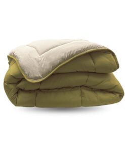 Zelesta Waschbare Kinderbettdecke – Hypoallergen & Antibakteriell – 100x140cm – Cream & Olive
