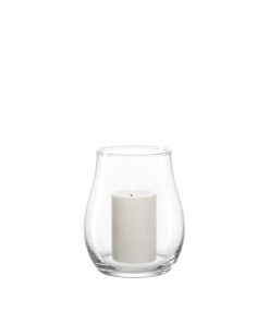 LEONARDO HOME Giardino Windlicht - moderne Glaslaterne für In- & Outdoor, handgefertigt, H 18 Ø 15 cm, 010252