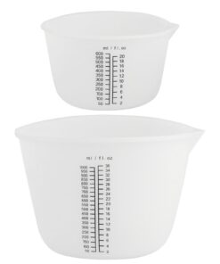 2 Stück 1000ML Silikon Messbecher für Epoxidharz und Gießpulver Basteln Labor},{"2 Stücker 1000ML Silikon Mischbecher Ep