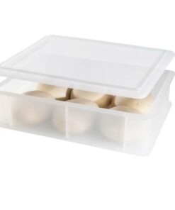 CookandSupply Gärbox für Pizza und Brot - Lebensmittelechter Teigbehälter - Made in Italy - 1 stapelbare 40x30x10 cm Box
