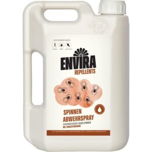 Envira Spinnen Abwehrspray 2 Liter - Effektive Abwehr gegen Spinnen, Winkelspinnen und Kreuzspinnen - Mittel für die Woh