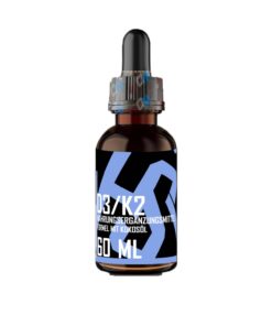Vitamin D3 + K2 Hochdosiert Tropfen für Erwachsene zur Gesundheit der Knochen 60ml 10.000 I.E.