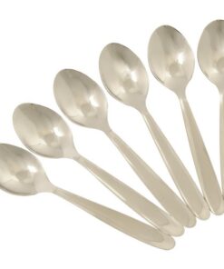 Chef Aid Teelöffel 6er Set – hochwertige Edelstahl-Löffel für Haushalt und Outdoor – langlebig und rostfrei, perfekt für