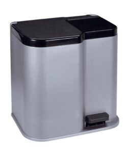 Curver Duo PEDALBIN - 2 Container für Sortierung von Papier und Plastik | Curver Mülleimer PEDALBIN - Sortierfunktion u