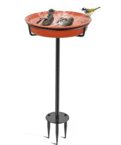 VeyFolzin.st feste Vogeltränke für den Garten - abnehmbar, freistehend, strapazierfähig | Outdoor Vogelfutterstation mit