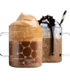 Greenline Goods Glas Kaffeebecher - 16 Unzen - Für Kaffeespezialisten - Chemie gefärbte Gläser - Kaffeekultur Erforschen