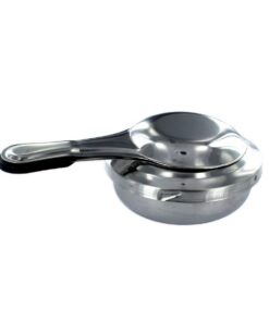 FACKELMANN Alkoholbrenner - Edelstahl / Schwarz - für Outdoor-Verwendung - Feuerstellen-Aufhellung - 300ml | FACKELMANN
