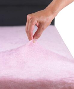 MALIKA® Premium warme Spannbettlaken für Winter Altrosa 90-100 x 200 cm | MALIKA® Cashmere-Touch Spannbettlaken Altrosa