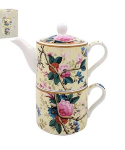 DerLeonardoCollectionWilliamKilburnTeafor-One|Keramik-TeekanneundTasseSet|Schönegeschenkindfürzuhause|StilvolledruckteTe