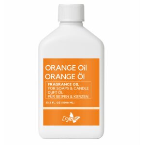 Crysalis Orange Fragrance Oil für Kerzen, Seifenherstellung, Wachmelts & Düsen - Dauerduft - 3|8 oz / 1000 ml | Crysali