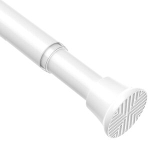 AIZESI Gardinenstange ohne Bohren, verstellbar für Fenster und Schrank, Weiß, Carbonfree Certified