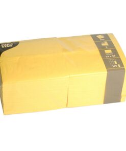 Papster Yellow 250 Stoffservietten - 3-Lagig Falz, 33 cm x 33 cm | Große Bestellung 84580