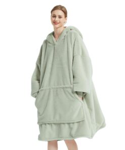 Flauschig Kuscheldecke with TV-Decke | Oversized Teddy Cashmere Touch Decke Hoodie Sweatshirt | Decke Hoodie Sweatshirt