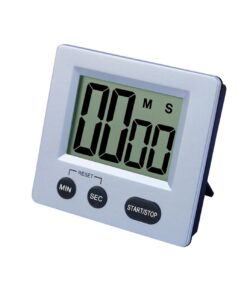 Ciieeo Digitaler Küchentimer mit Großem LCD-Display Ohne Batterie Magnetisch mit Faltbarem Ständer für Kochen und Backen