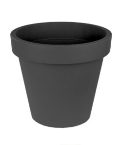 BigDean XXL Anthrazit Blumentopf Ø 58 cm - Pflanztopf Containertopf - mit Drainage-Möglichkeit