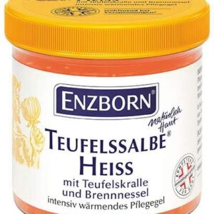 Enzborn Teufelssalbe Heiß | Langes Wärmeverhalten | Dermatologisch Geprüft | Ohne Rückstände | 200 ml