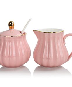 Sweejar Home Royal Keramik - Zucker- und Sahnekännchen-Set für Familien, ideal für Familie, Speiseeinteilung, elegant un