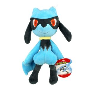 Pokemon PKW0808 - 20cm Plüsch - Riolu, offizielles Pokemon Plüsch -zbekische Kinder - zum Spiel und Sammeln