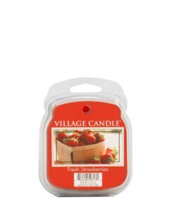Village Candle - Premium Fragrance Wax Melts - 6 Pack - Fresh Strawberry für Zuhause - Warmt die Zimmer - Langlebig - 30