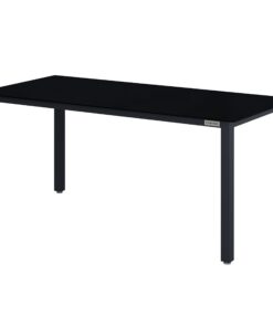Casaria® Aluminium Gartentisch für 8 Personen Höhenverstellbar 5 mm Sicherheitsglas Wetterfest Grau Schwarz