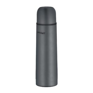 THERMOcafé by THERMOS Hermetische Thermosflasche mit Becher 0,50l Graphitgrau, 12 Stunden heiß & 24 Stunden kalt, Auslau