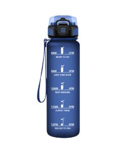 HoneyHolly Trinkflasche Sport 500ml Auslaufsicher Kohlensäure Geeignet Navy Blue